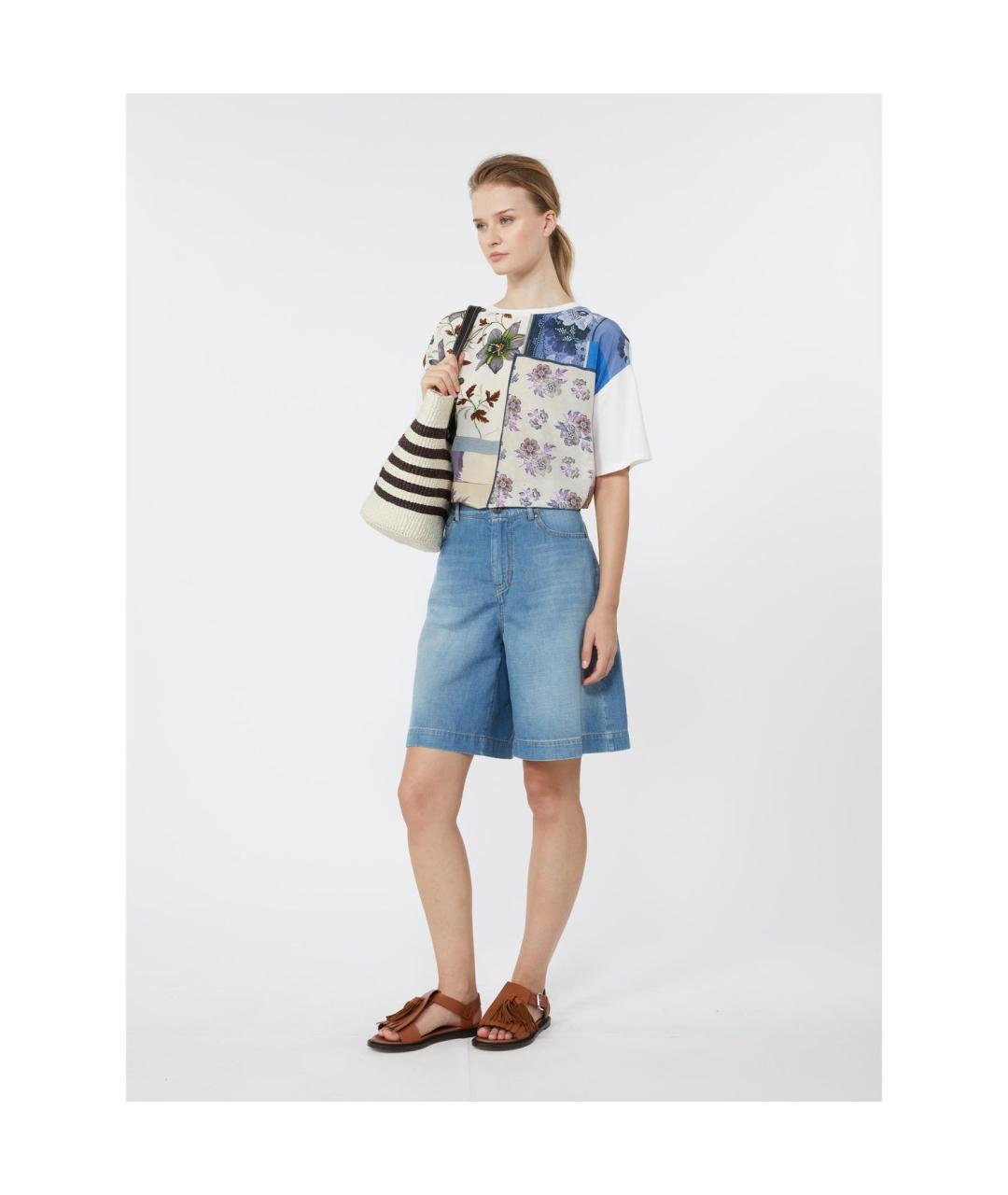 WEEKEND MAX MARA Мульти хлопковая футболка, фото 4