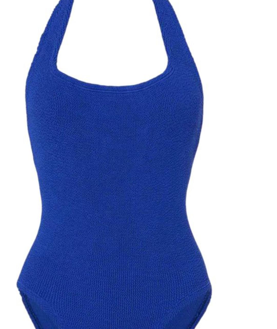 HUNZA G Синий полиамидовый купальник, фото 2