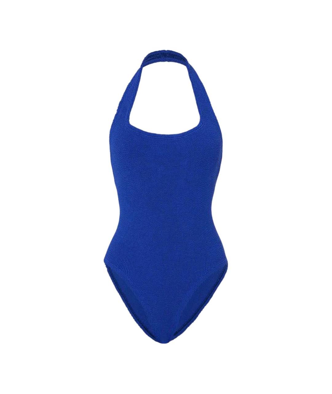 HUNZA G Синий полиамидовый купальник, фото 1