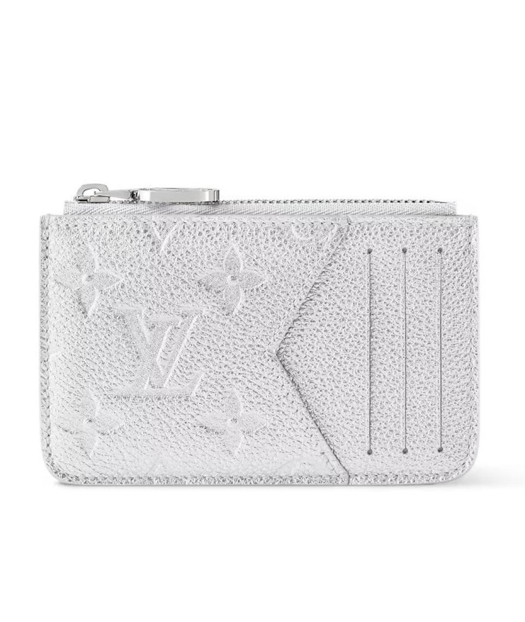 LOUIS VUITTON Серебрянный кожаный кардхолдер, фото 6