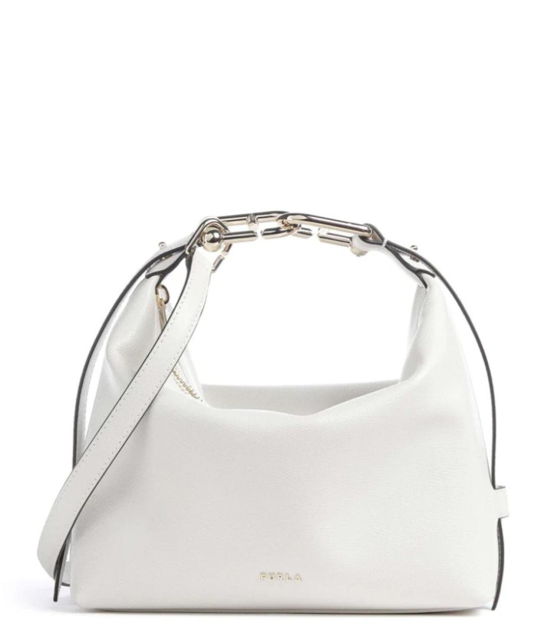 FURLA Белая кожаная сумка через плечо, фото 1