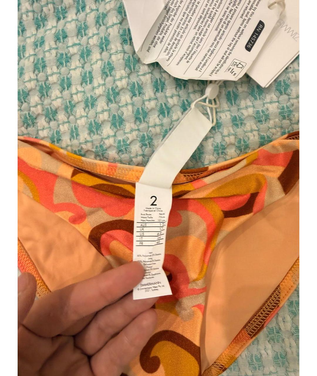 ZIMMERMANN Мульти полиамидовый купальник, фото 2