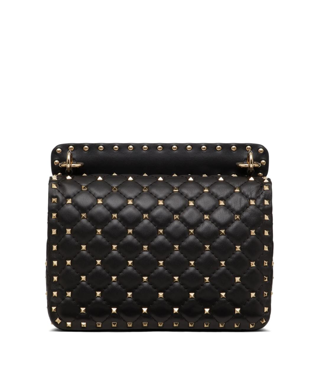 VALENTINO Черная кожаная сумка через плечо, фото 2