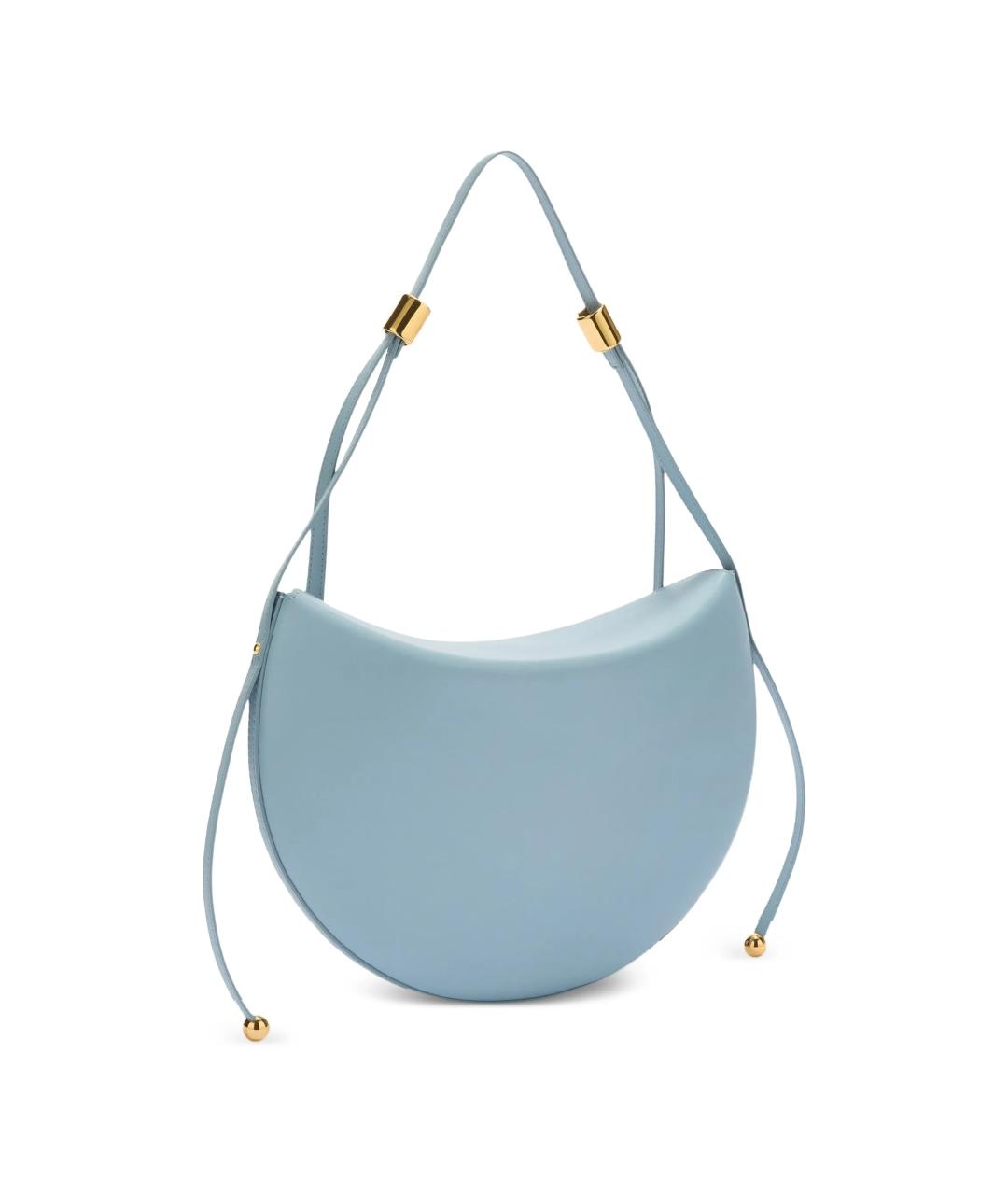 FURLA Голубая кожаная сумка через плечо, фото 3