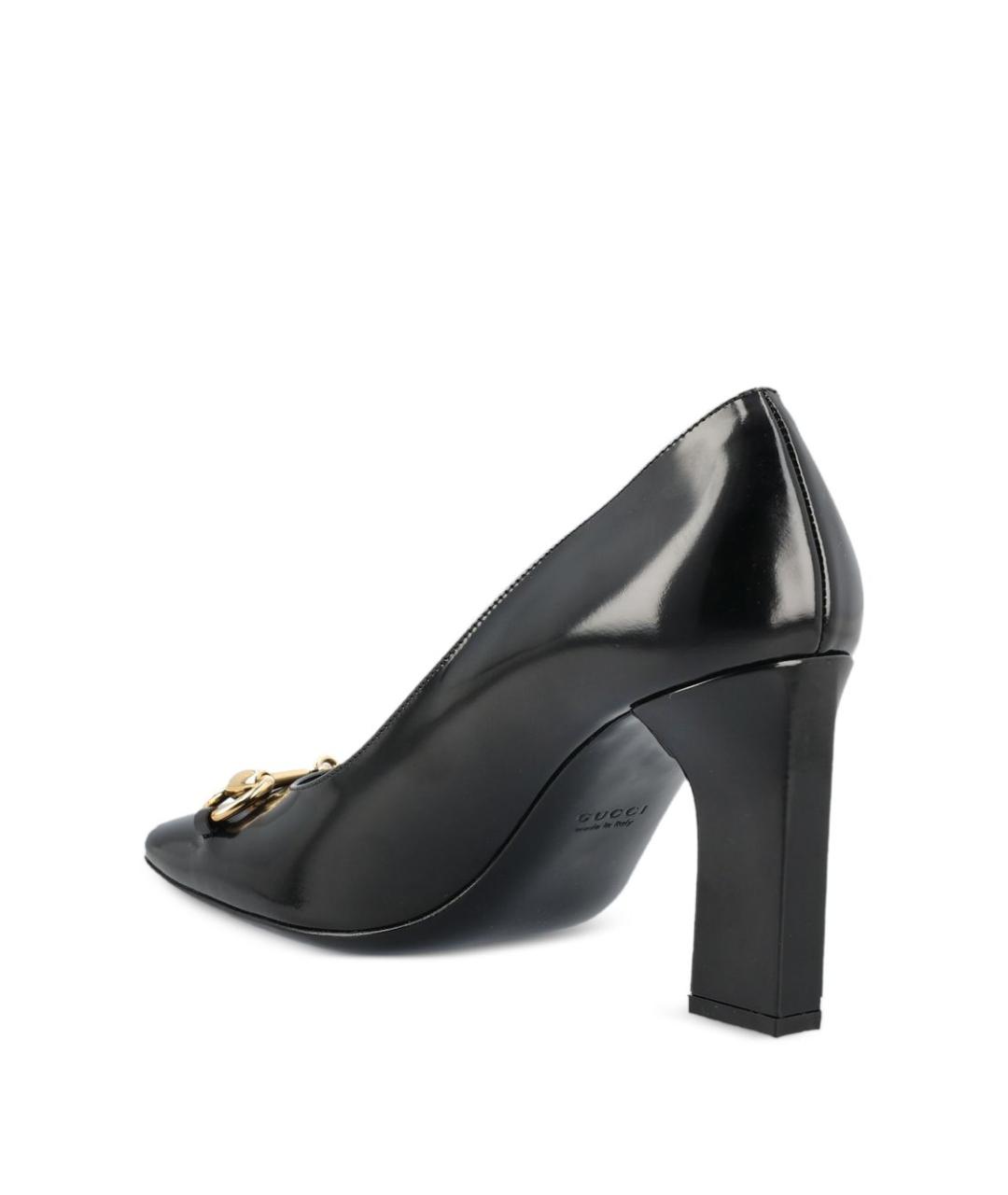 GUCCI Черные туфли из лакированной кожи, фото 3