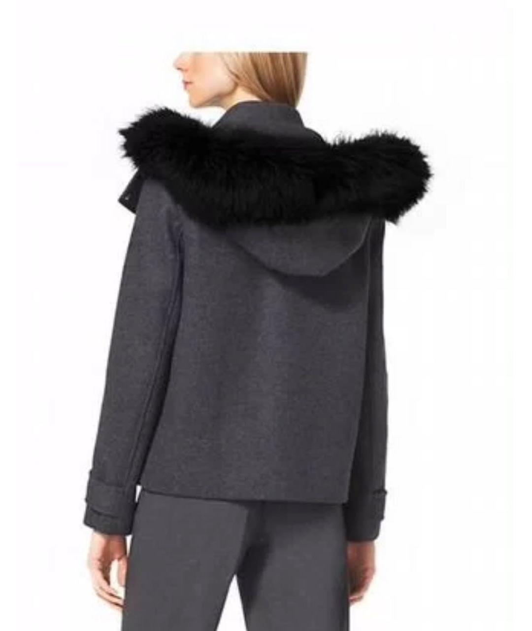 MICHAEL KORS Серое шерстяное пальто, фото 7