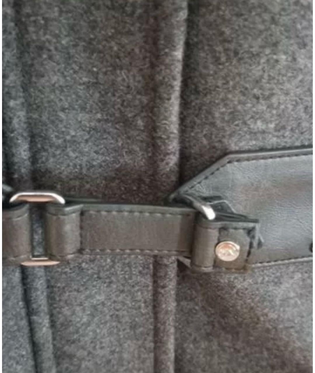 MICHAEL KORS Серое шерстяное пальто, фото 5