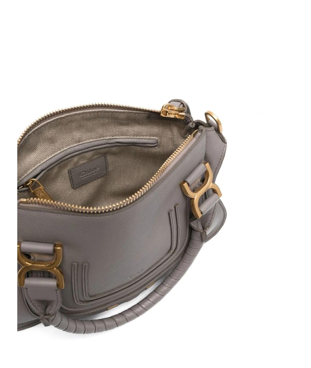 CHLOE Серая кожаная сумка через плечо, фото 3