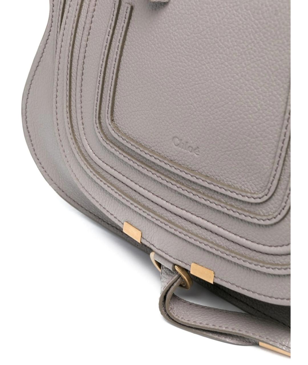 CHLOE Серая кожаная сумка через плечо, фото 4