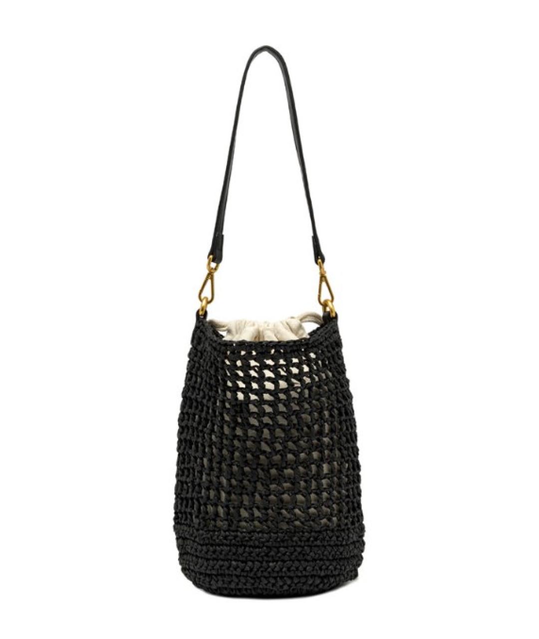 Gianni Chiarini Черная пелетеная сумка тоут, фото 2