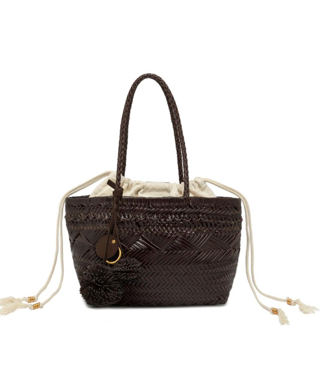 Gianni Chiarini Коричневая кожаная сумка тоут, фото 1