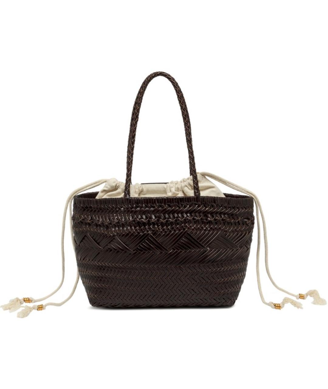 Gianni Chiarini Коричневая кожаная сумка тоут, фото 3