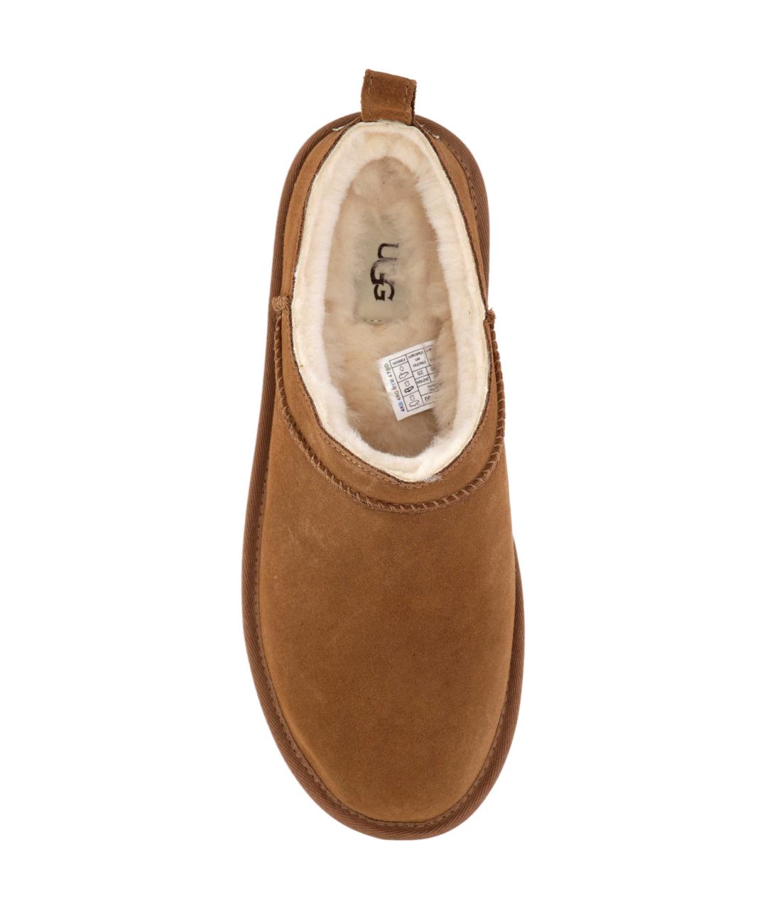 UGG AUSTRALIA Коричневые замшевые низкие ботинки, фото 4