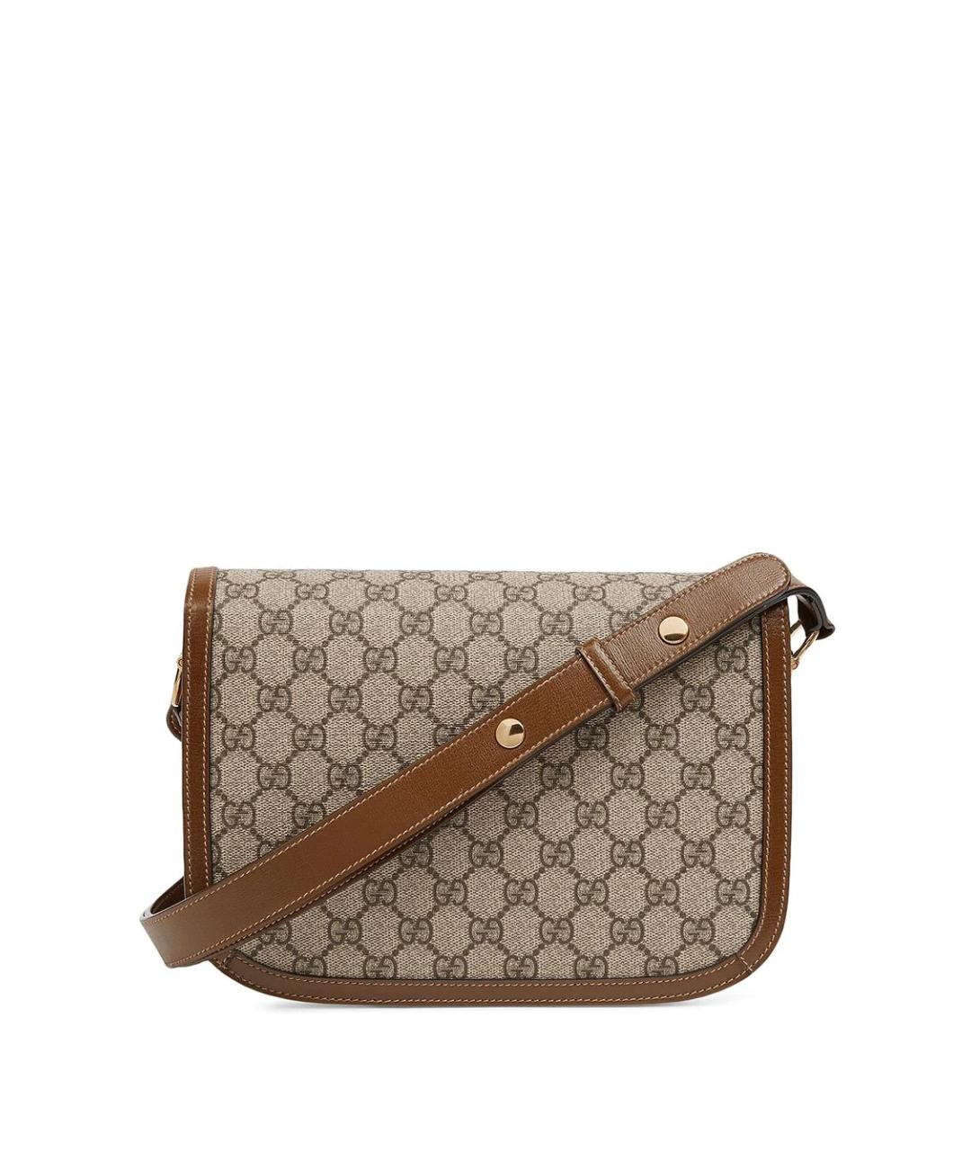 GUCCI Коричневая тканевая сумка через плечо, фото 2