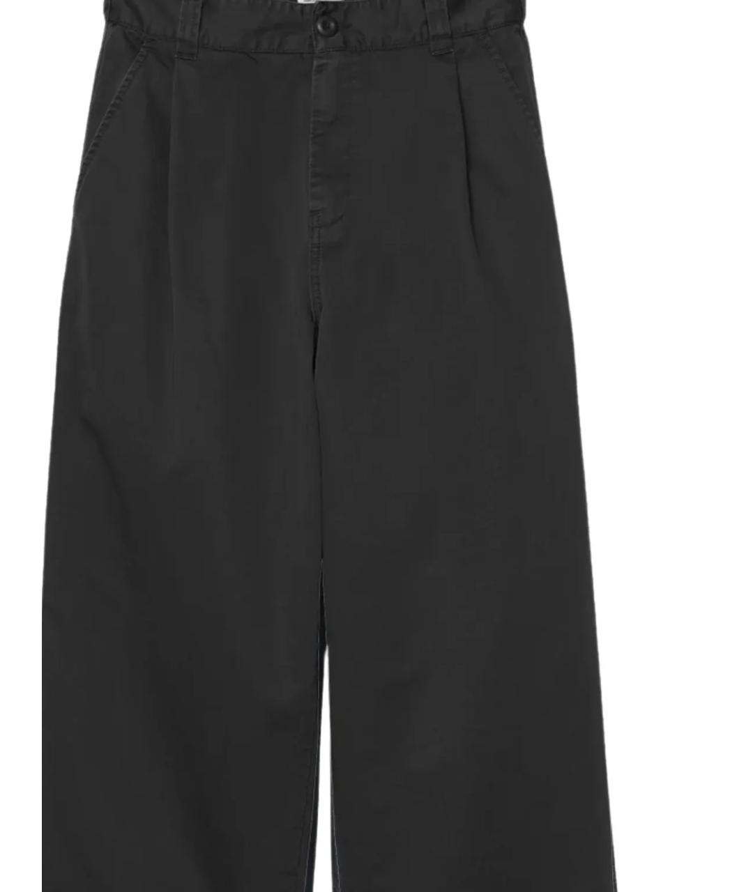 CARHARTT WIP Черные хлопковые повседневные брюки, фото 2