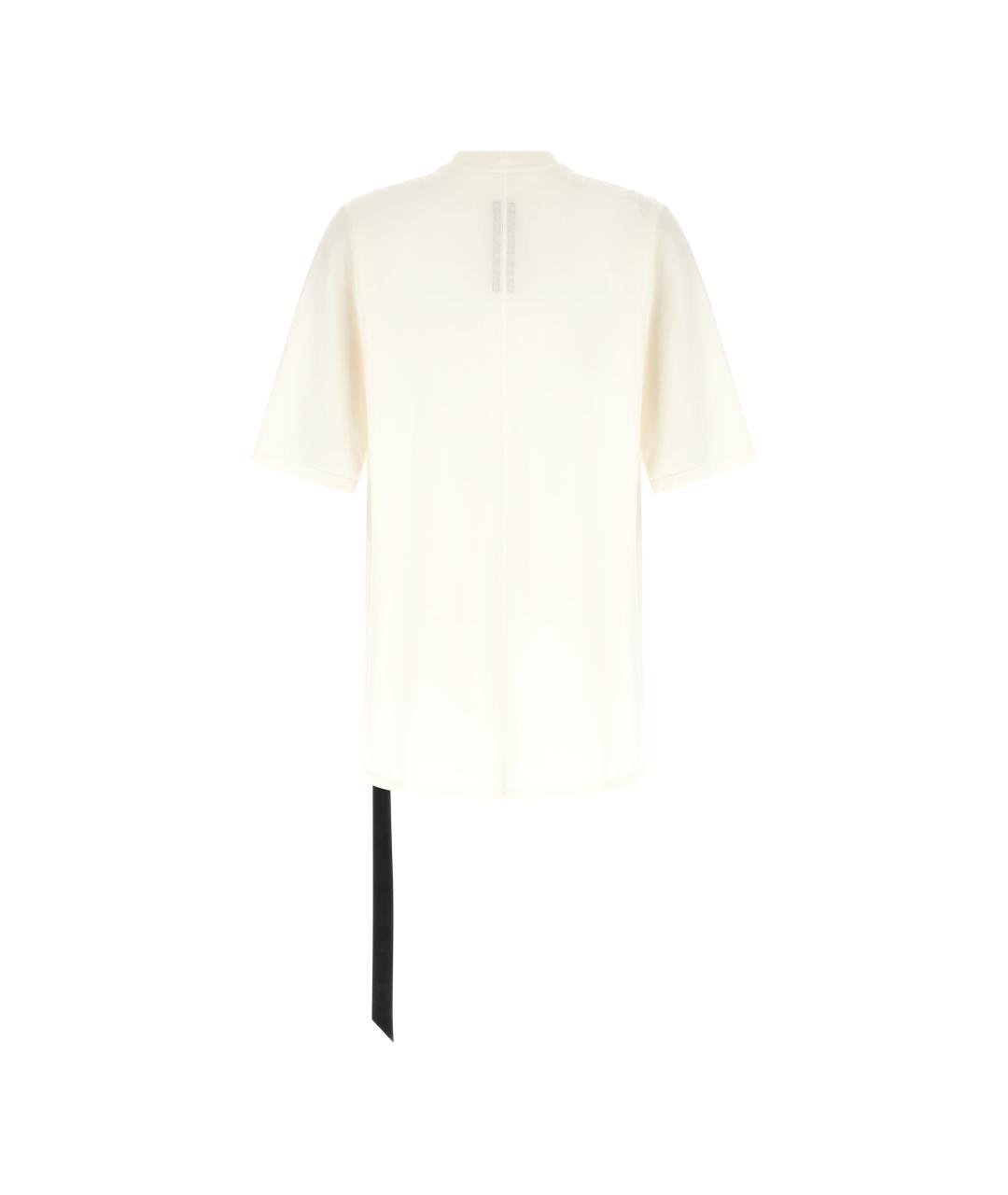 RICK OWENS DRKSHDW Белая хлопковая футболка, фото 3