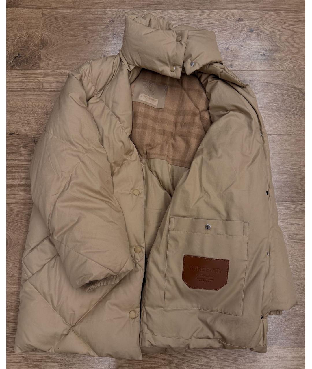 BURBERRY Бежевый пуховик, фото 2