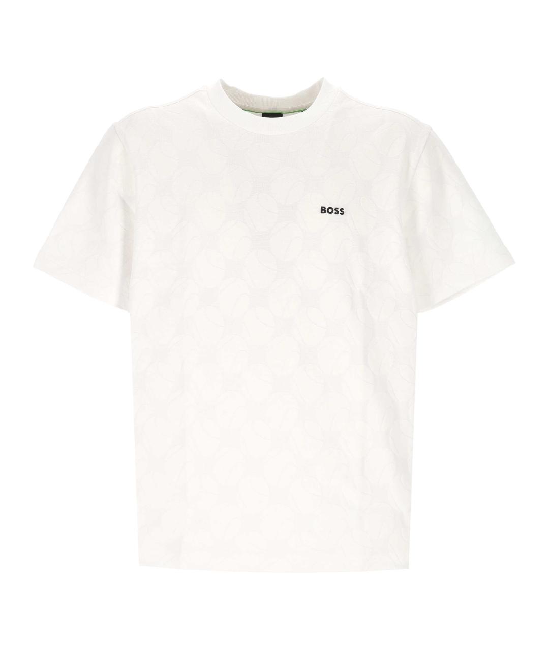 HUGO BOSS Белая хлопковая футболка, фото 1