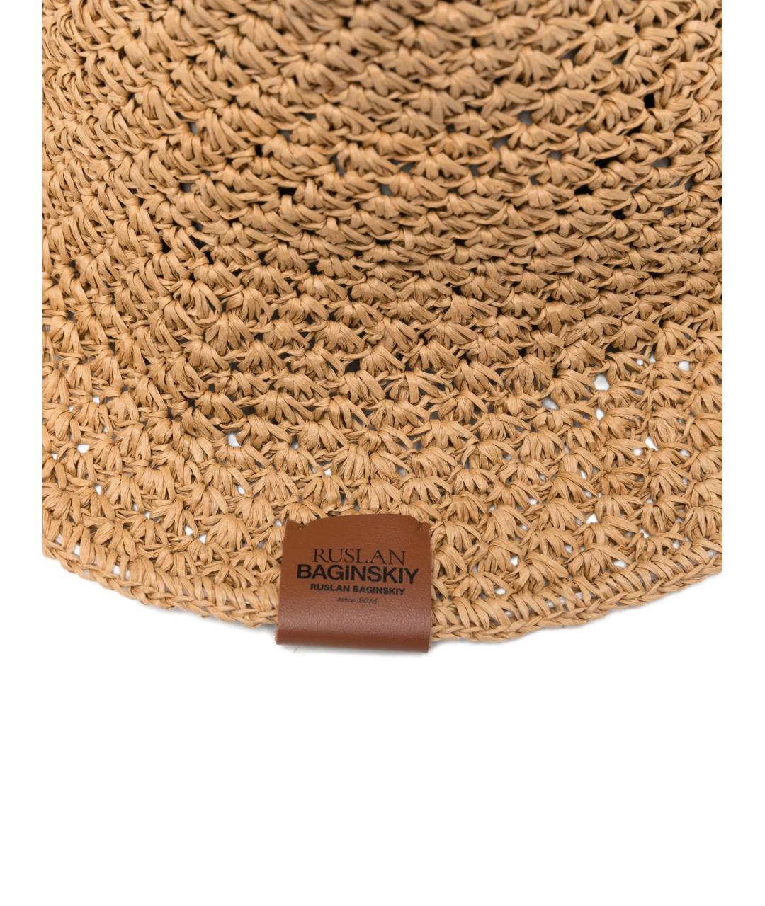 RUSLAN BAGINSKIY Бежевая шляпа, фото 2