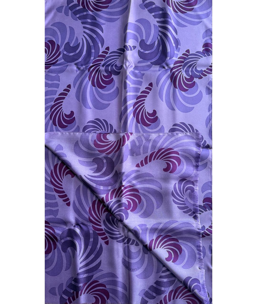 Frey Wille Фиолетовый шелковый шарф, фото 9