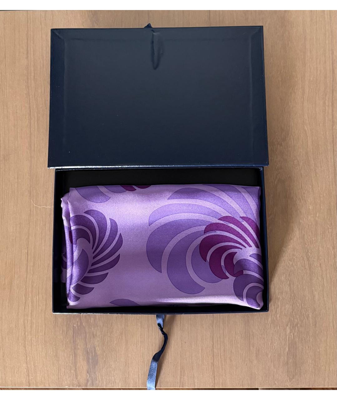 Frey Wille Фиолетовый шелковый шарф, фото 5