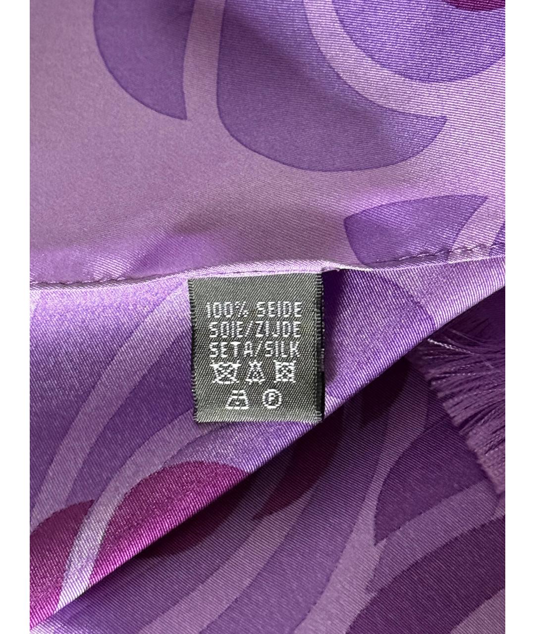 Frey Wille Фиолетовый шелковый шарф, фото 6