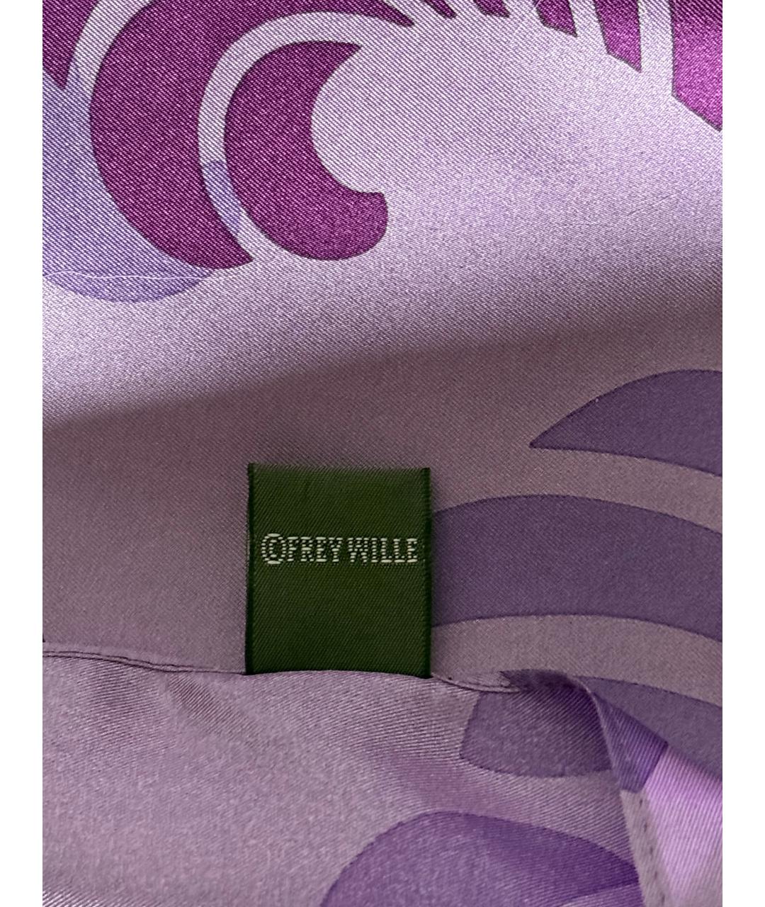Frey Wille Фиолетовый шелковый шарф, фото 3