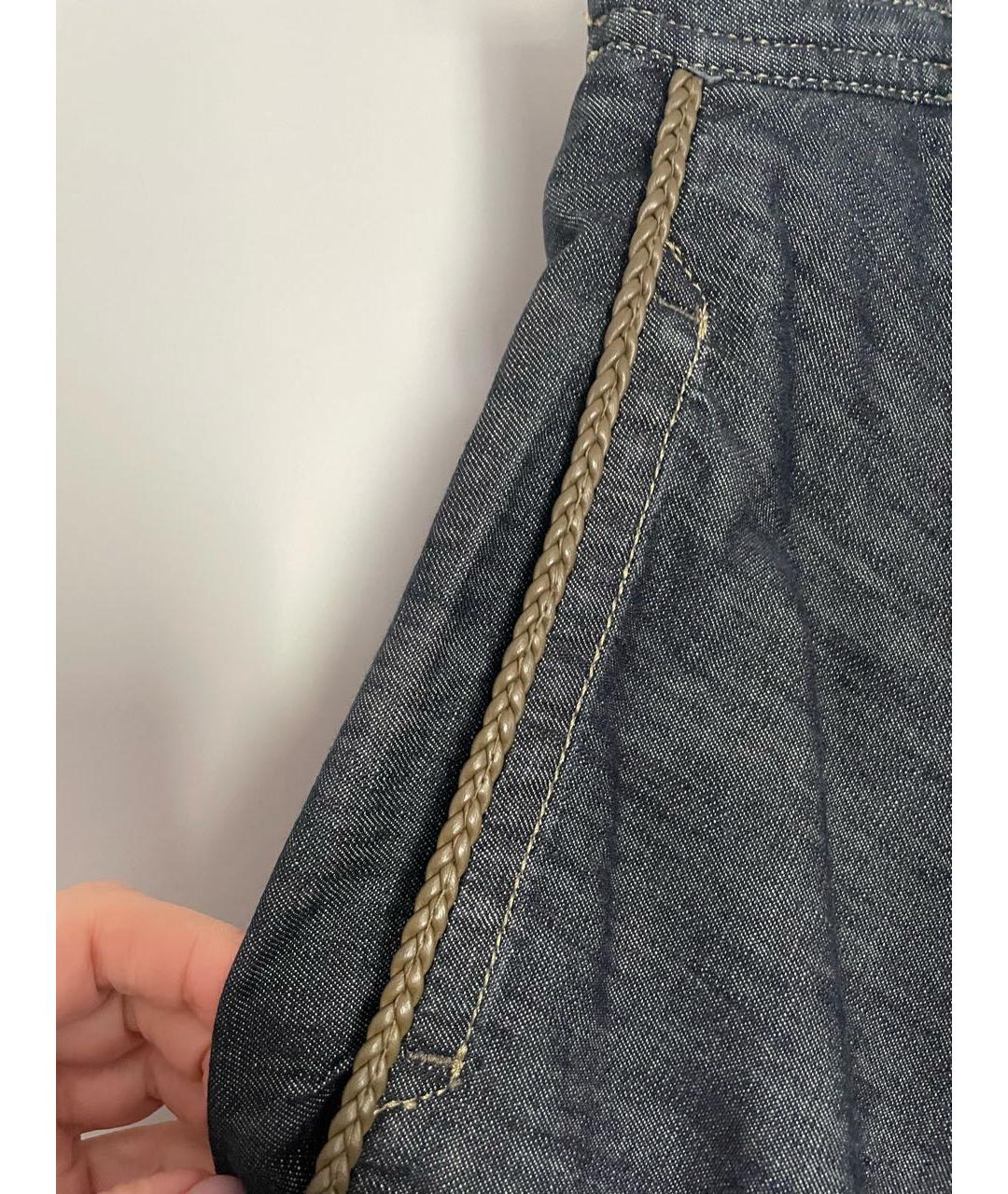 DIESEL Серая деним юбка миди, фото 2