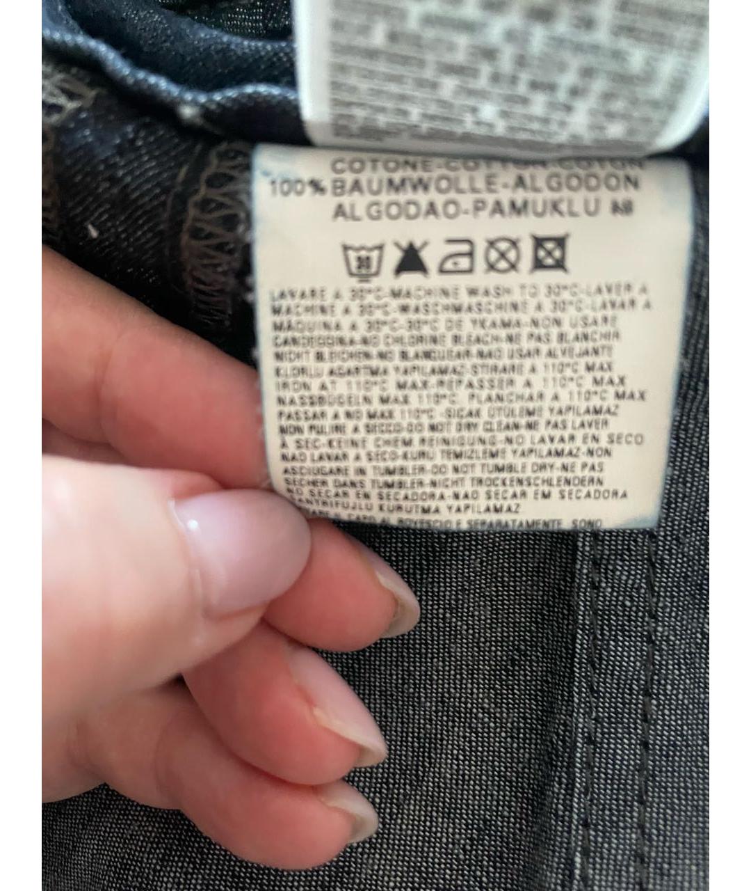 DIESEL Серая деним юбка миди, фото 5