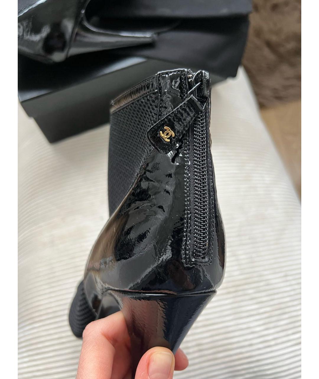 CHANEL Черные ботильоны, фото 6