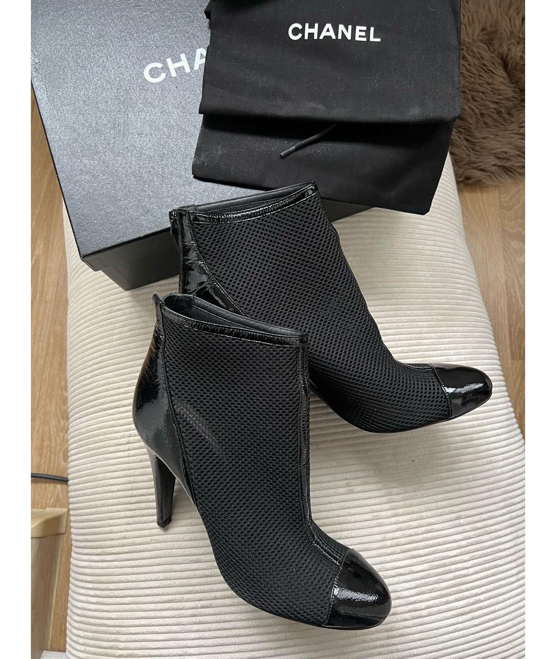 CHANEL Черные ботильоны, фото 2