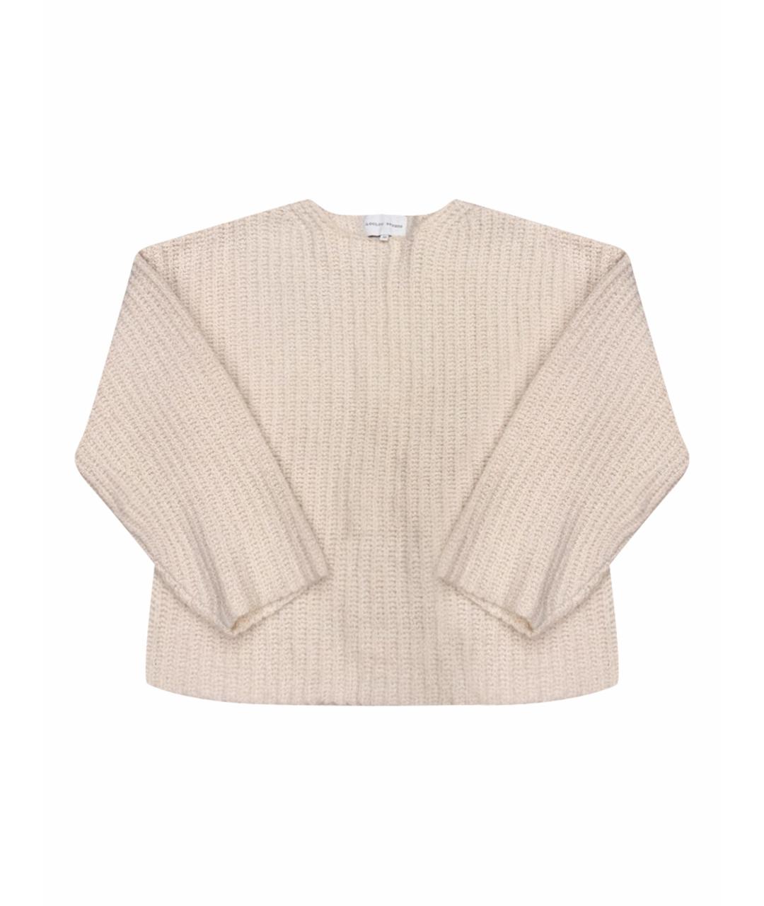 LOULOU STUDIO Бежевый шерстяной джемпер / свитер, фото 1