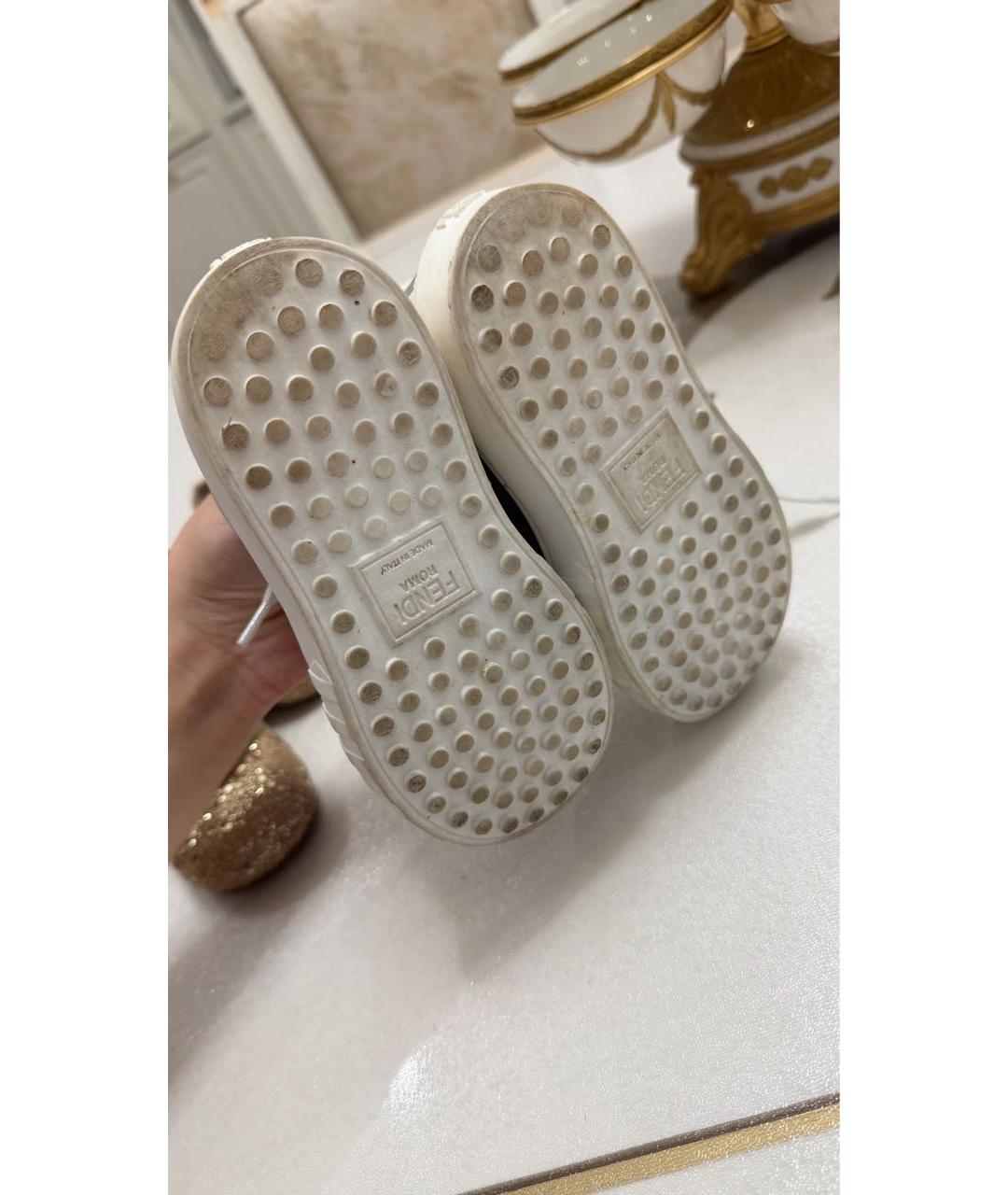 FENDI Белые кеды, фото 4