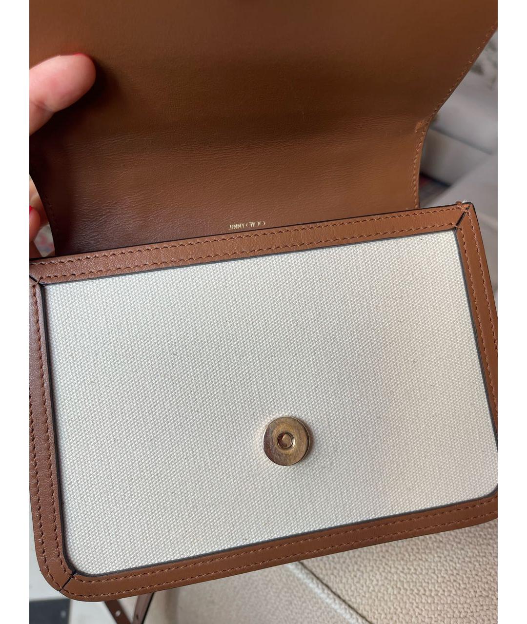 JIMMY CHOO Белая сумка с короткими ручками, фото 5