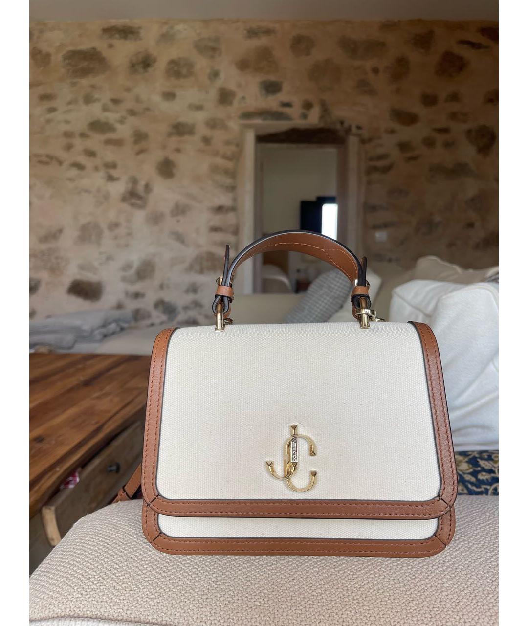 JIMMY CHOO Белая сумка с короткими ручками, фото 9