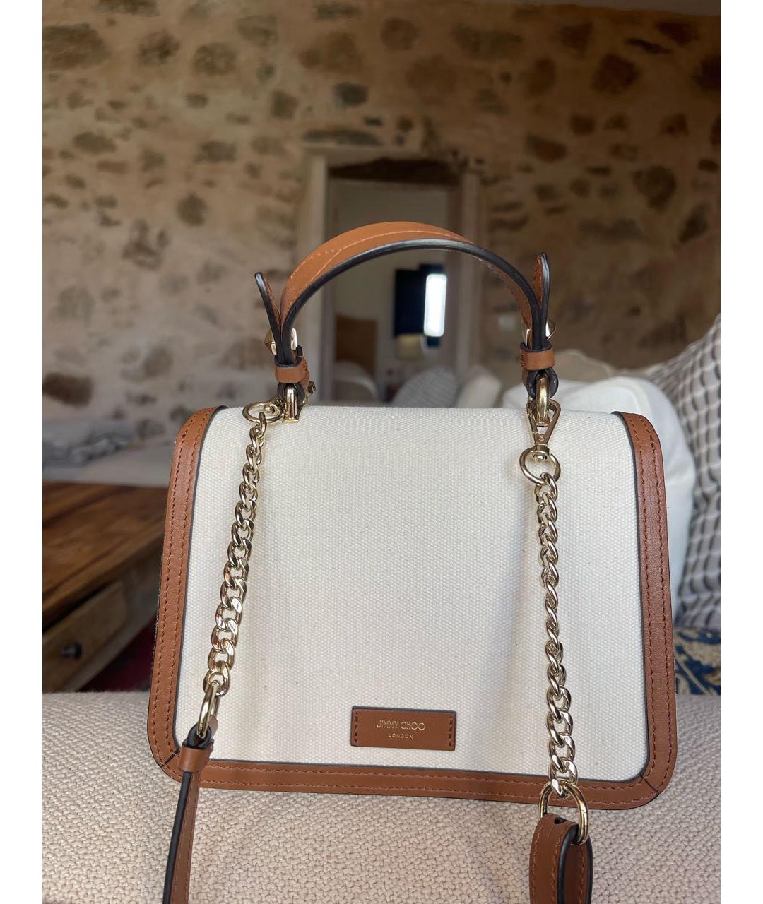 JIMMY CHOO Белая сумка с короткими ручками, фото 3