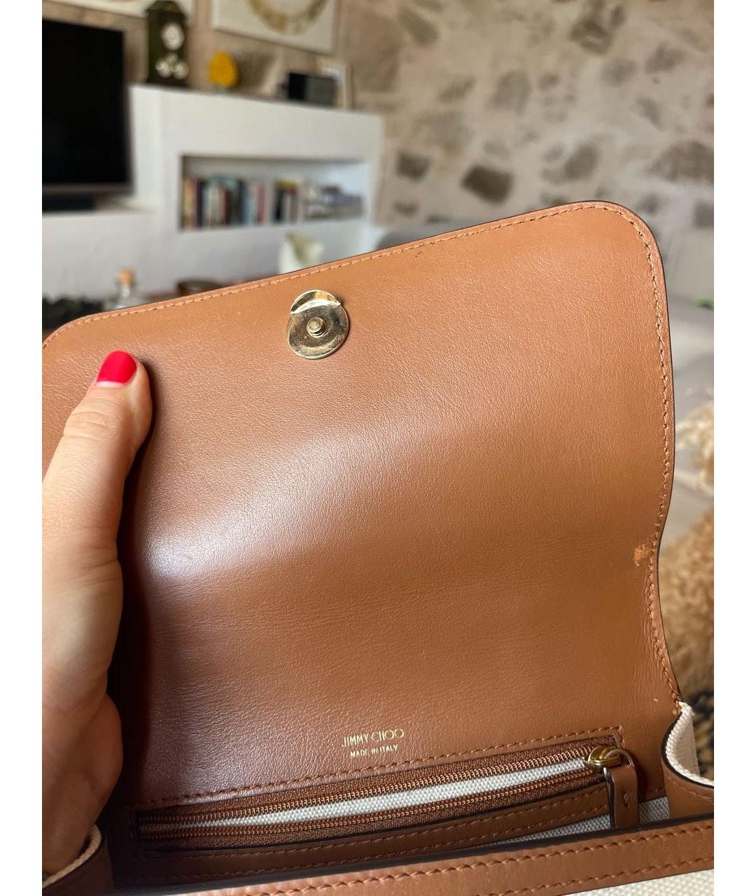 JIMMY CHOO Белая сумка с короткими ручками, фото 6