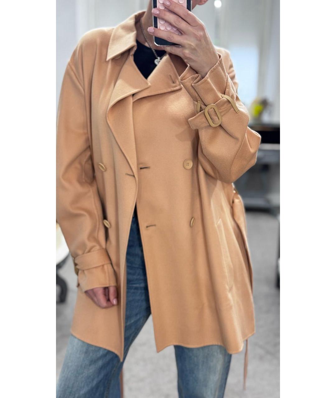 LORO PIANA Бежевое кашемировое пальто, фото 4