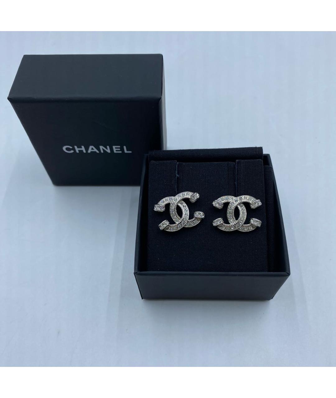 CHANEL Серебряные серьги, фото 9