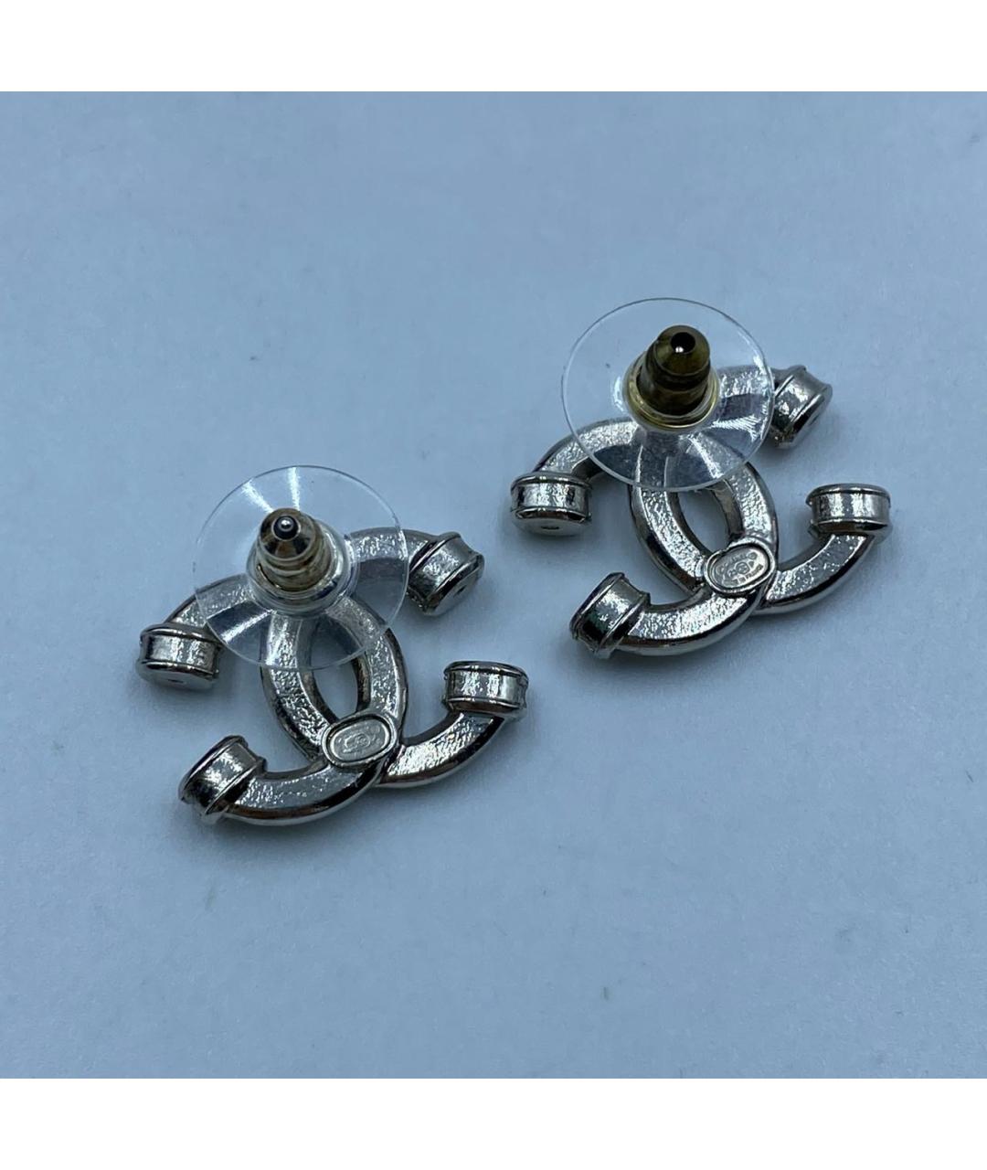 CHANEL Серебряные серьги, фото 4