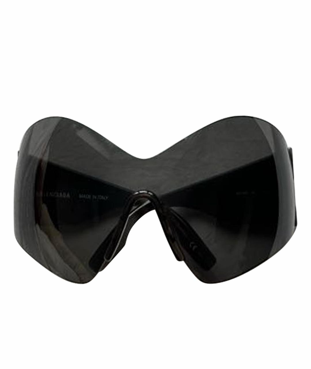 BALENCIAGA Черные пластиковые солнцезащитные очки, фото 1