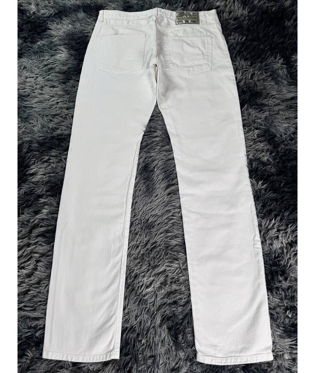 JUST CAVALLI Белые хлопковые джинсы скинни, фото 2