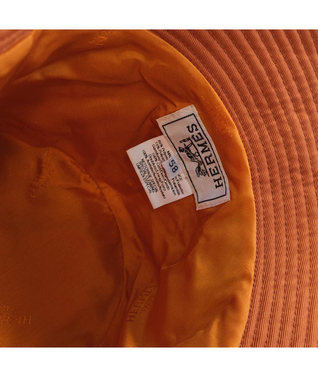 HERMES Оранжевая шляпа, фото 5
