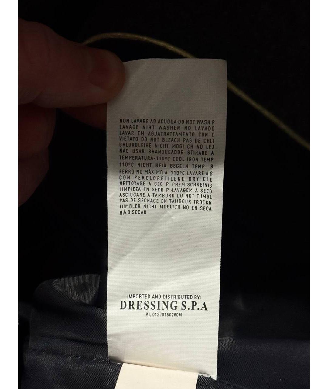 CAVALLI CLASS Антрацитовое шерстяное пальто, фото 8