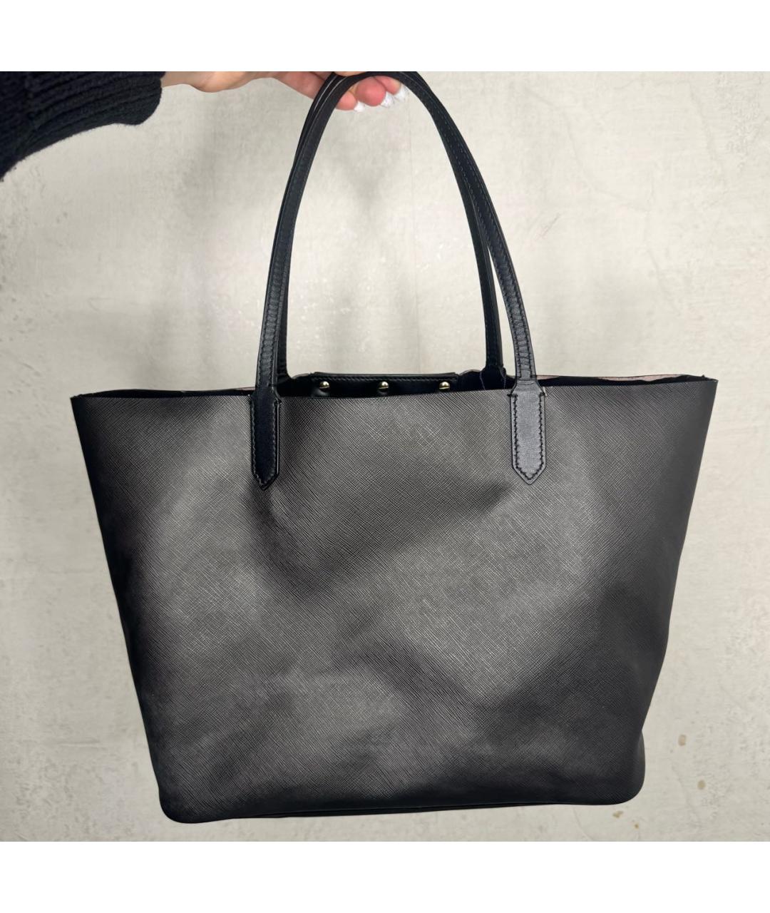 GIVENCHY Черная кожаная сумка тоут, фото 3