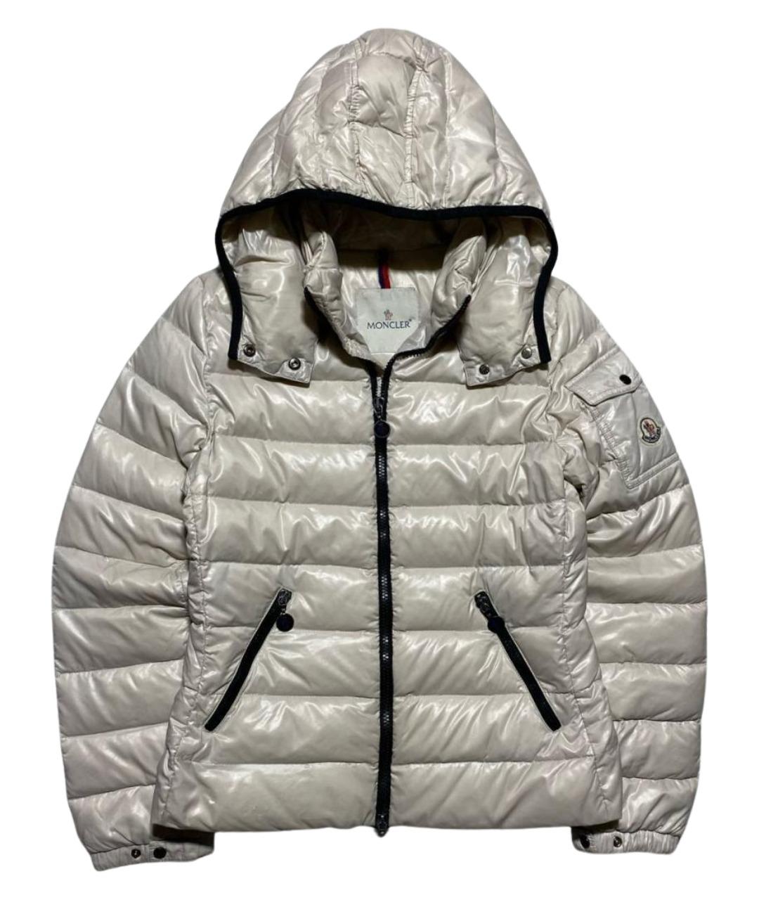 MONCLER Бежевый пуховик, фото 1