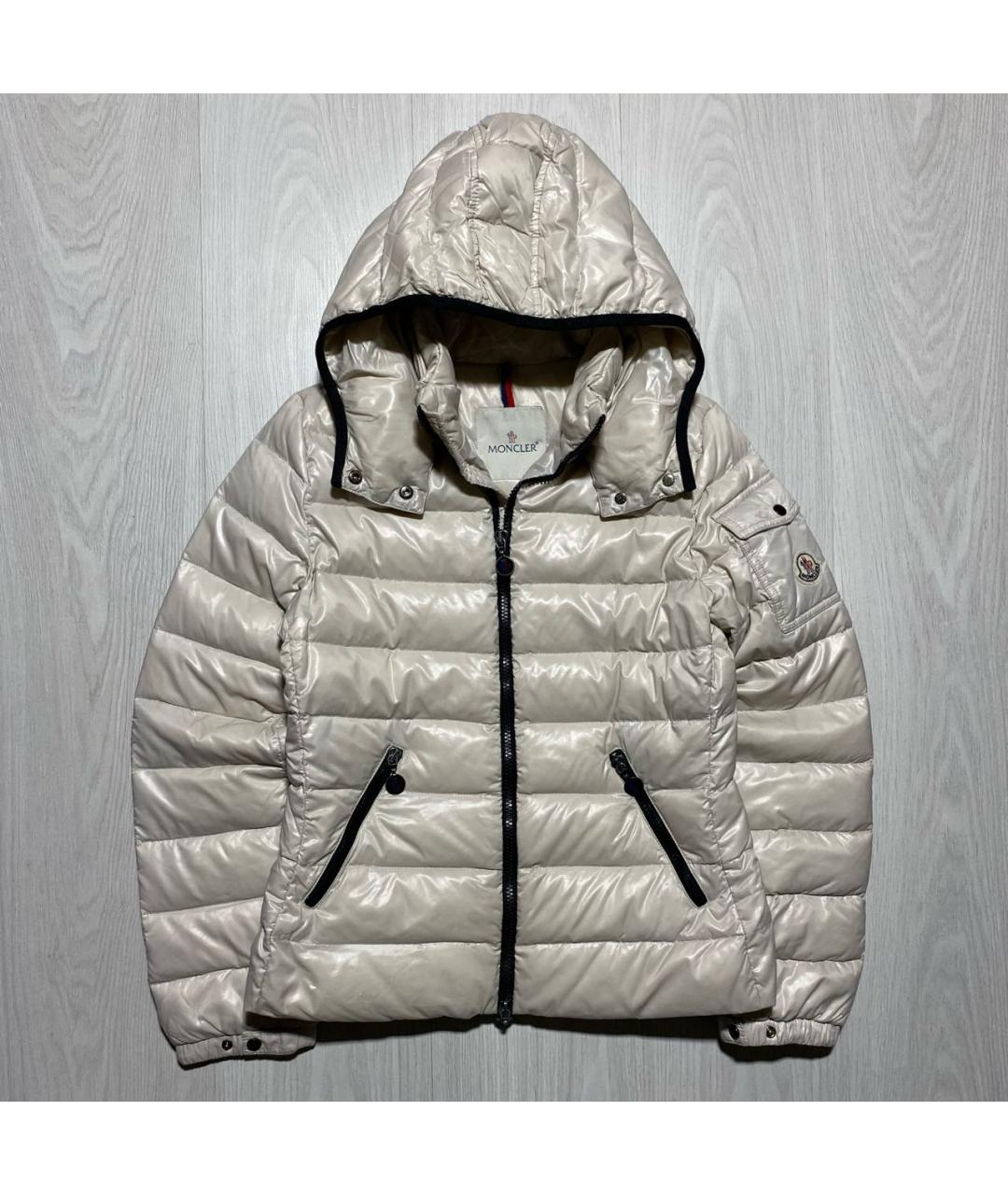 MONCLER Бежевый пуховик, фото 9