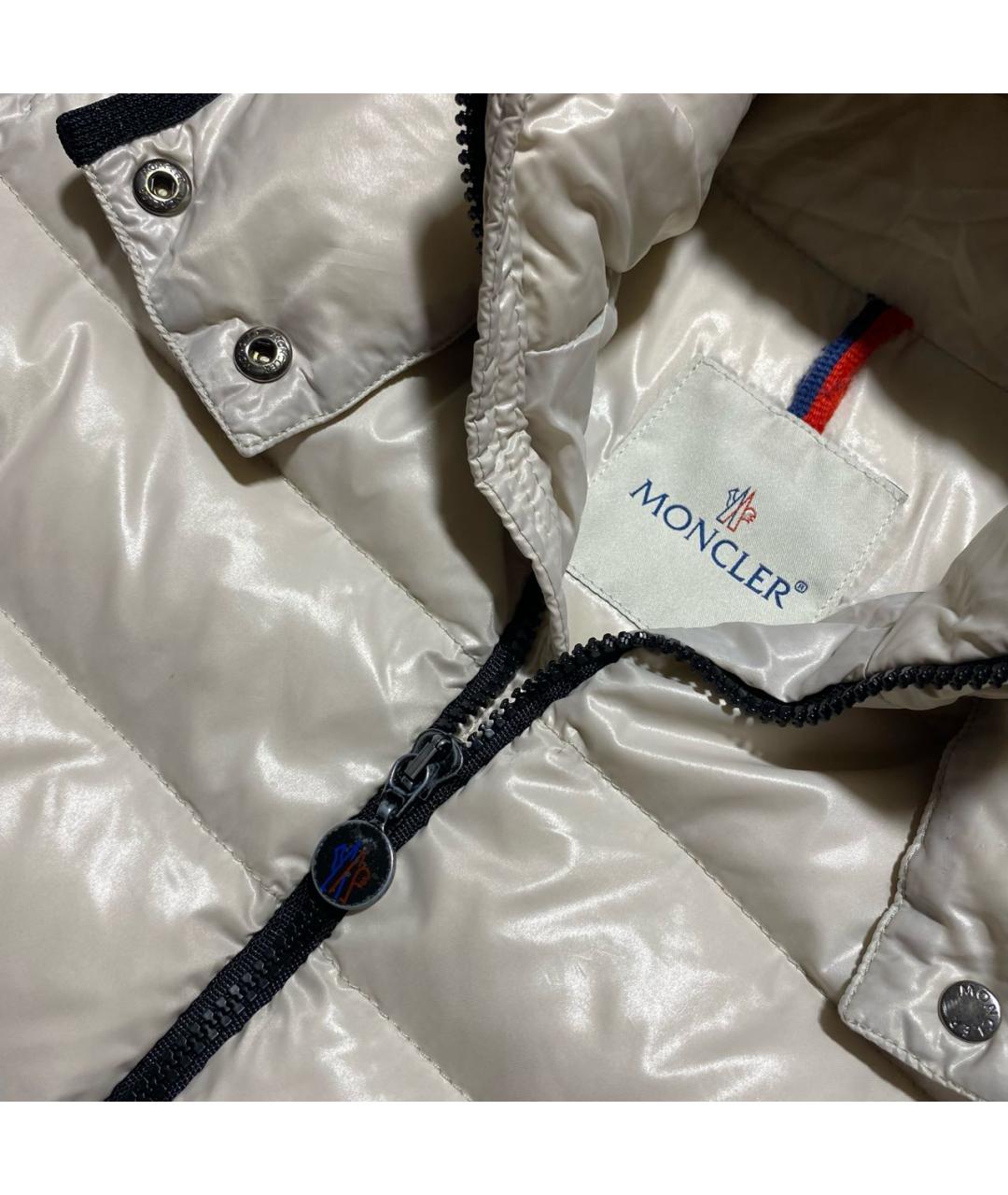 MONCLER Бежевый пуховик, фото 4