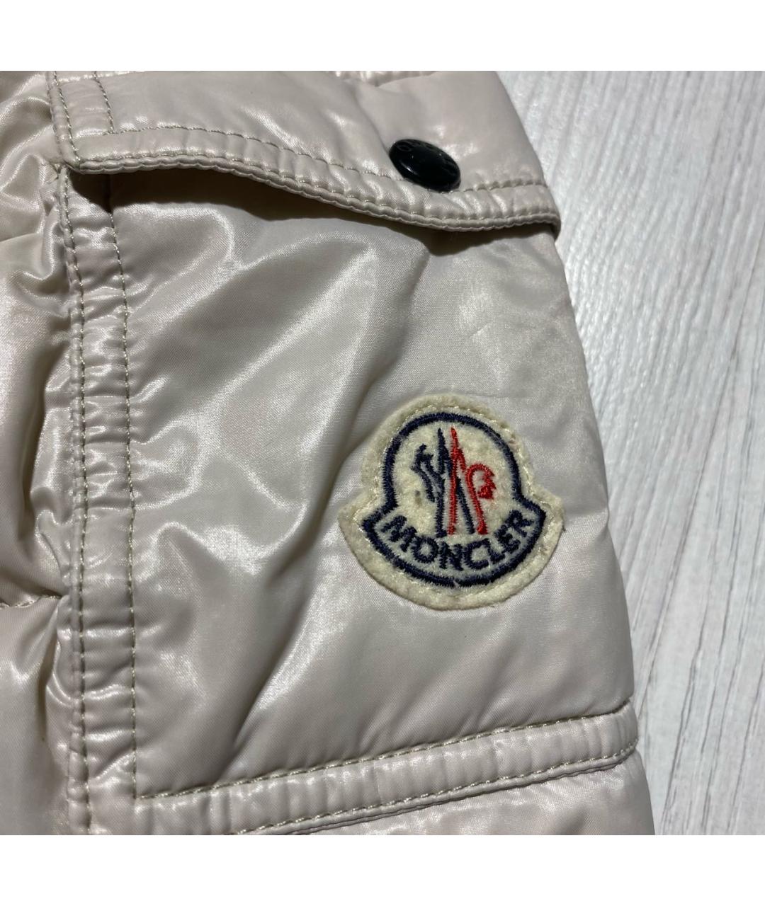 MONCLER Бежевый пуховик, фото 3