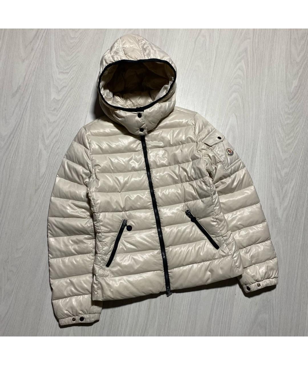 MONCLER Бежевый пуховик, фото 5